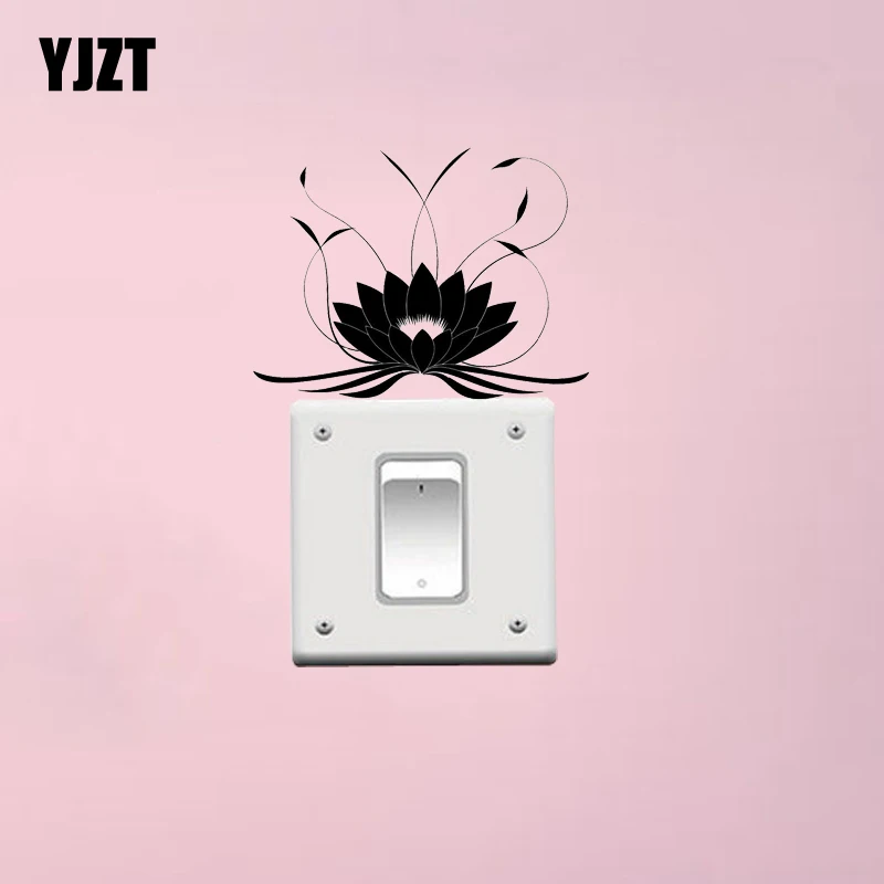 

Lotus Flower Buddha Switch Wall Sticker Home Decoration Accessories 7SS0746