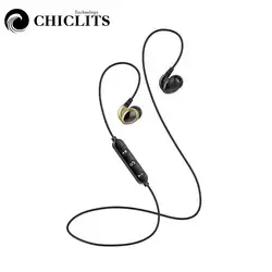 CHICLITS Bluetooth наушники Mini T2 красный/золото/серый Bluetooth Беспроводной стерео музыка Спорт Бег беруши С микрофоном