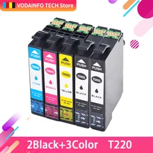 QSYRAINBOW Подходит для Epson T220 чернильный картридж XL для Epson WorkForce WF 2650 WF-2630 WF-2660 WF-2750 WF-2760 XP-320 XP-420 XP-4