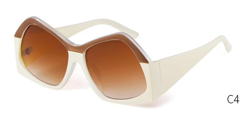 STORY, модные нестандартные солнцезащитные очки для женщин, фирменный дизайн, двойной цвет, квадратные линзы, градиентные солнцезащитные очки для шоу, оттенки - Цвет линз: C4