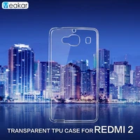 Прозрачный Мягкий ТПУ силиконовый 4.7для Xiaomi redmi 2 Чехол для Xiaomi redmi 2 redmi 2a чехол для задней панели сотового телефона чехол - изображение