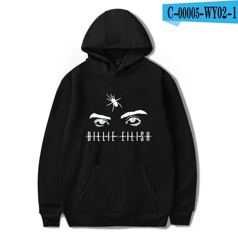 

Billie Eilish Hoodie Cotton Sweatshirts Oversized Printed Hoodies Men Pullover Billie Eilish Clothes Hip Hop Clothes Hooded