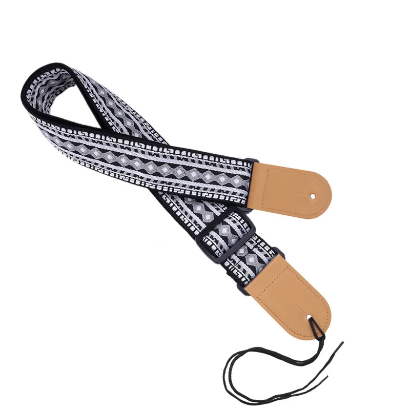 P&P Acoustic Guitar Strap Personal Design Embroidery Style Guitar