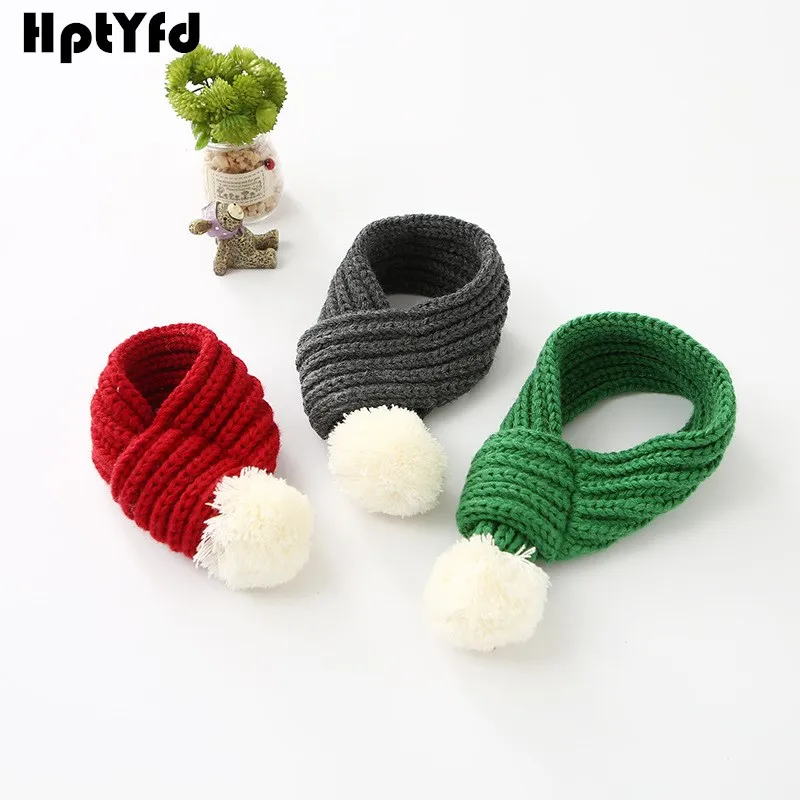 

Christmas Warm Dog Scarves Collar Pet Bow Tie Cat Puppy Scarf Winter Accessories Products For Chihuahua Small Large Dogs