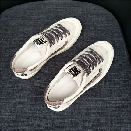 

neujge Wild basic fashion flat white shoes female 2019 summer Korean canvas casual foreign single shoes women 2830