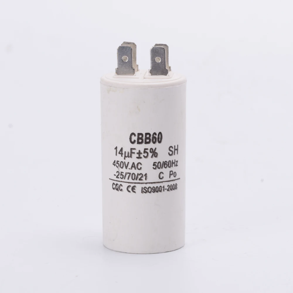 CBB60 450 V 14 uF condensateur moteur quatre broches pour pompe à eau machine à laver