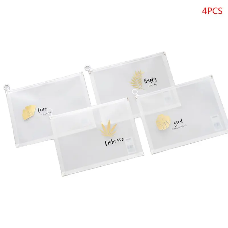 4 шт. кактус А4 прозрачная сумка для документов мешочек для хранения файлов органайзер для хранения водонепроницаемый пенал школьные