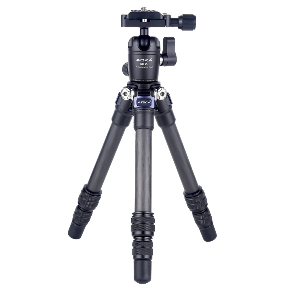  AOKA CMP163C 496g max loading 3kgs lightweight table mobile DSLR carbon fiber mini tripod for camer