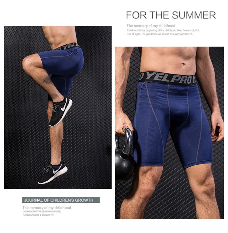 Брендовая одежда мужские Компрессионные шорты Бермуды мужские короткие штаны в наличии быстросохнущие Бесплатная доставка