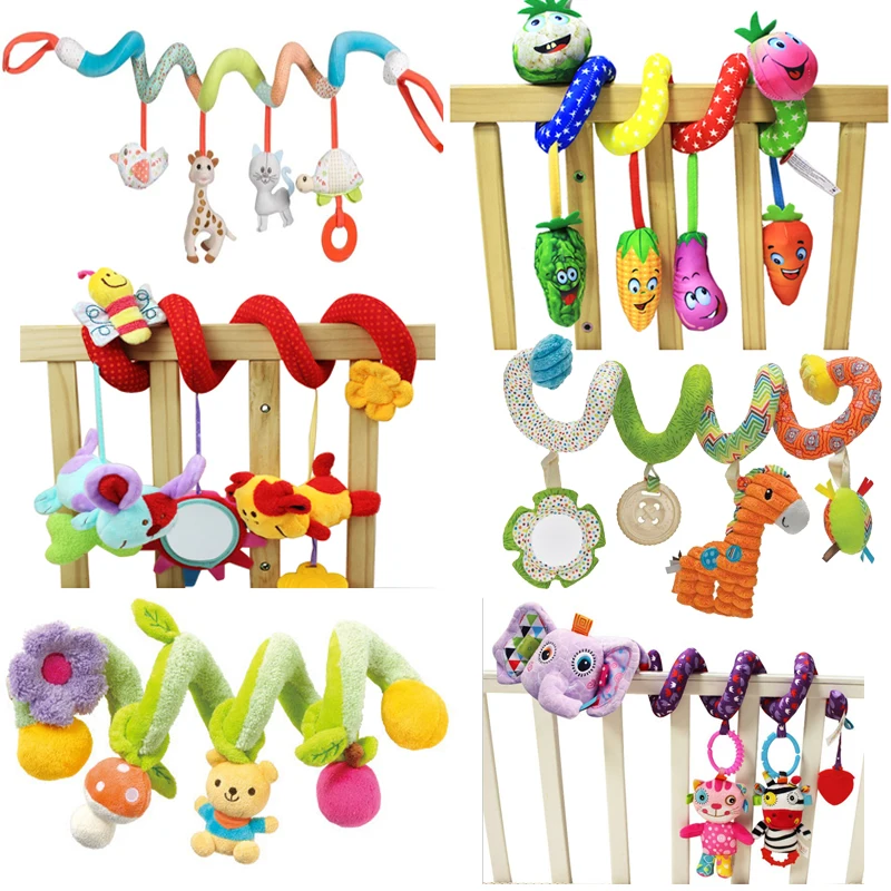 Детская коляска игрушки для детей от 0 до 12 месяцев мультяшная плюшевая кроватка