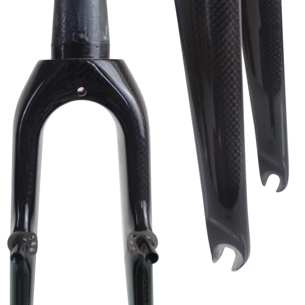 V-Brake углеродная Велосипедная вилка для велокросса 3k Глянцевая/матовая коническая передняя вилка 700* 38C Велосипедная вилка