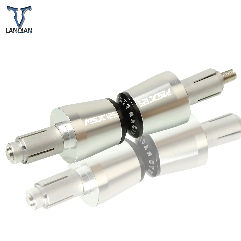 Motorcycle Handle Bar End Grips Cap Caps Plug Slider For Honda MSX125 MSX 125 2014 2015 2016 2017