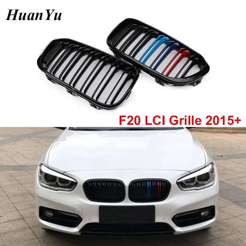 

1pair Replacement Front Kidney Racing Grille for BMW 1 Series F20 LCI Facelift ABS M color Grill 118i 120i 2015-2018