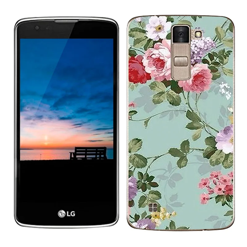 Роскошный чехол для LG K8 Lte K350 K350E K350N, чехол с изображением пейзажа, Силиконовый ТПУ мягкий чехол для LG K8, чехол для телефона s 5,0, Ультратонкий чехол - Цвет: 13