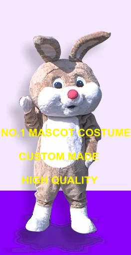 

New Custom Plush Brown Rabbit Bunny Mascot Costume Adult Easter Theme Anime Cosply Costume Carnival Mascotte Fancy Dress 1921