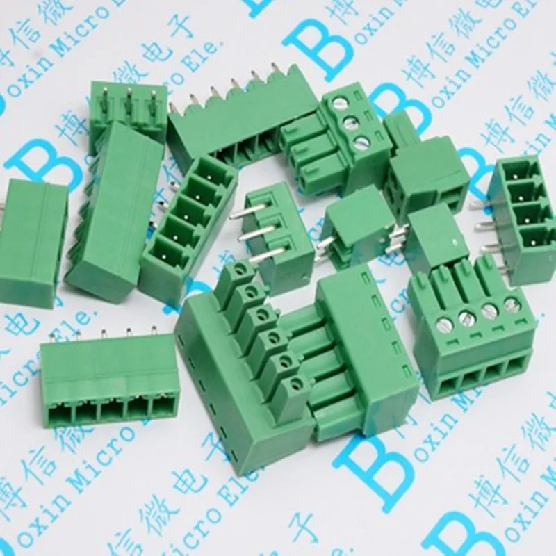 

10 sets 15EDG 3.5 /KF2EDG-3.5MM PCB splice plug-in terminal block 2P3P4P5P6P7P8P10P straight pin / looper connector Complete set