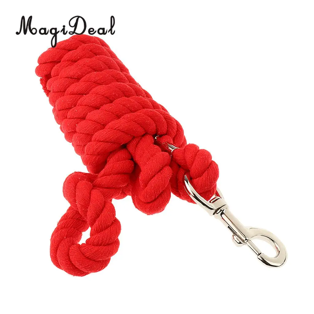 Soft Padded Adjustable Horse Head Collar Halter Large Size Fits for 1.5m above Height Horse + 2.5m Braided Horse Lead Rope