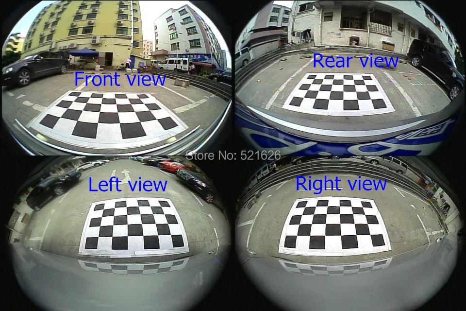 Автомобильный видеорегистратор WEIVISION 360 с видом птичьего полета запись
