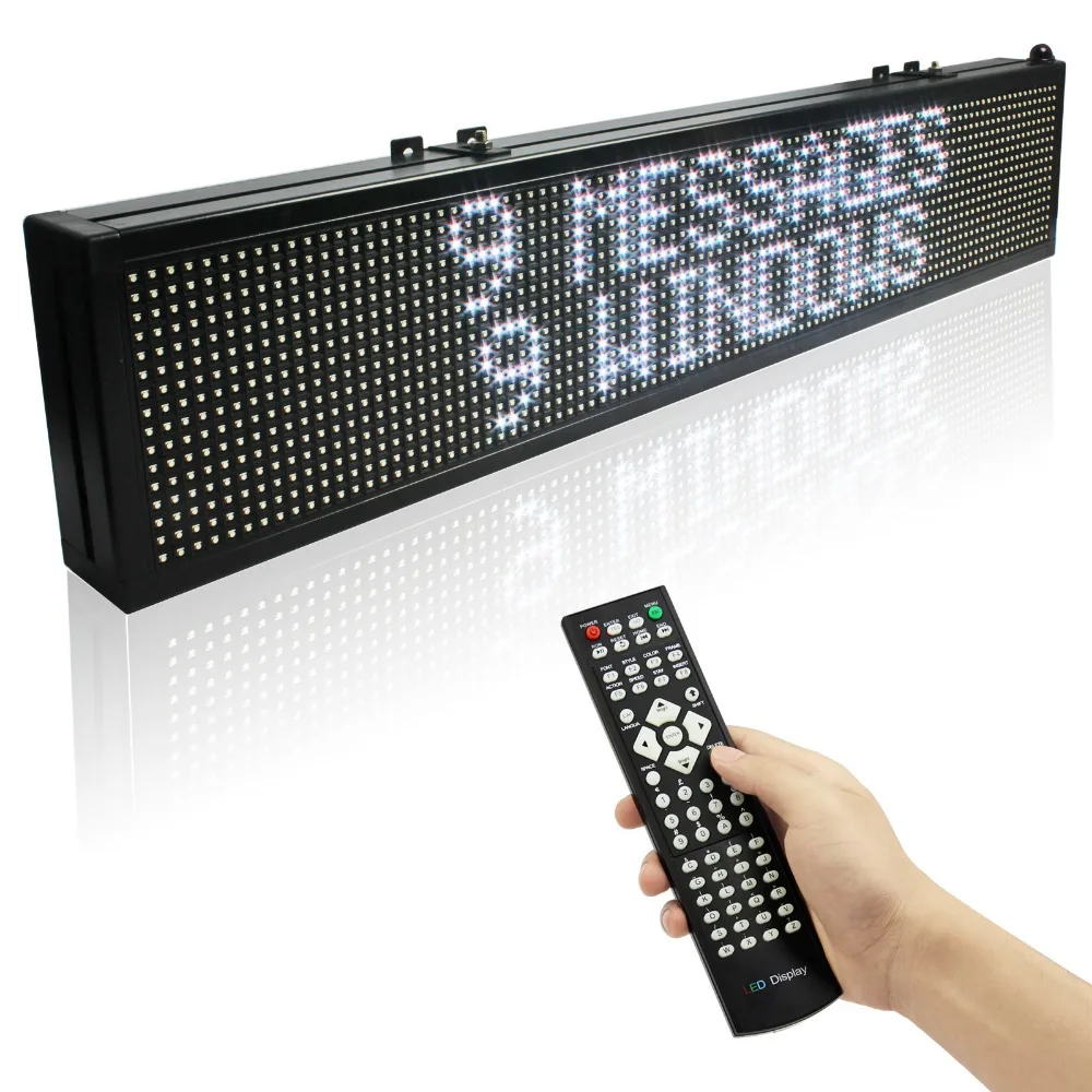 Полноцветные светодиодсветодиодный вывески RGB SMD 40x6 дюймов доска для сообщений с
