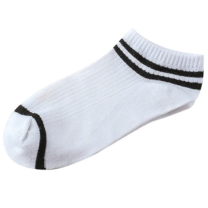 5Pairs Unisex Men & Women Socks Comfortable Stripe summer thin Cotton Sock Slippers Short Invisible Men's Ankle Socks D17 (7)