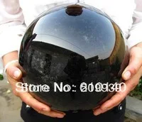 

00438 HUGE NATURAL Obsidian quartz crystal sphere ball+stand healing