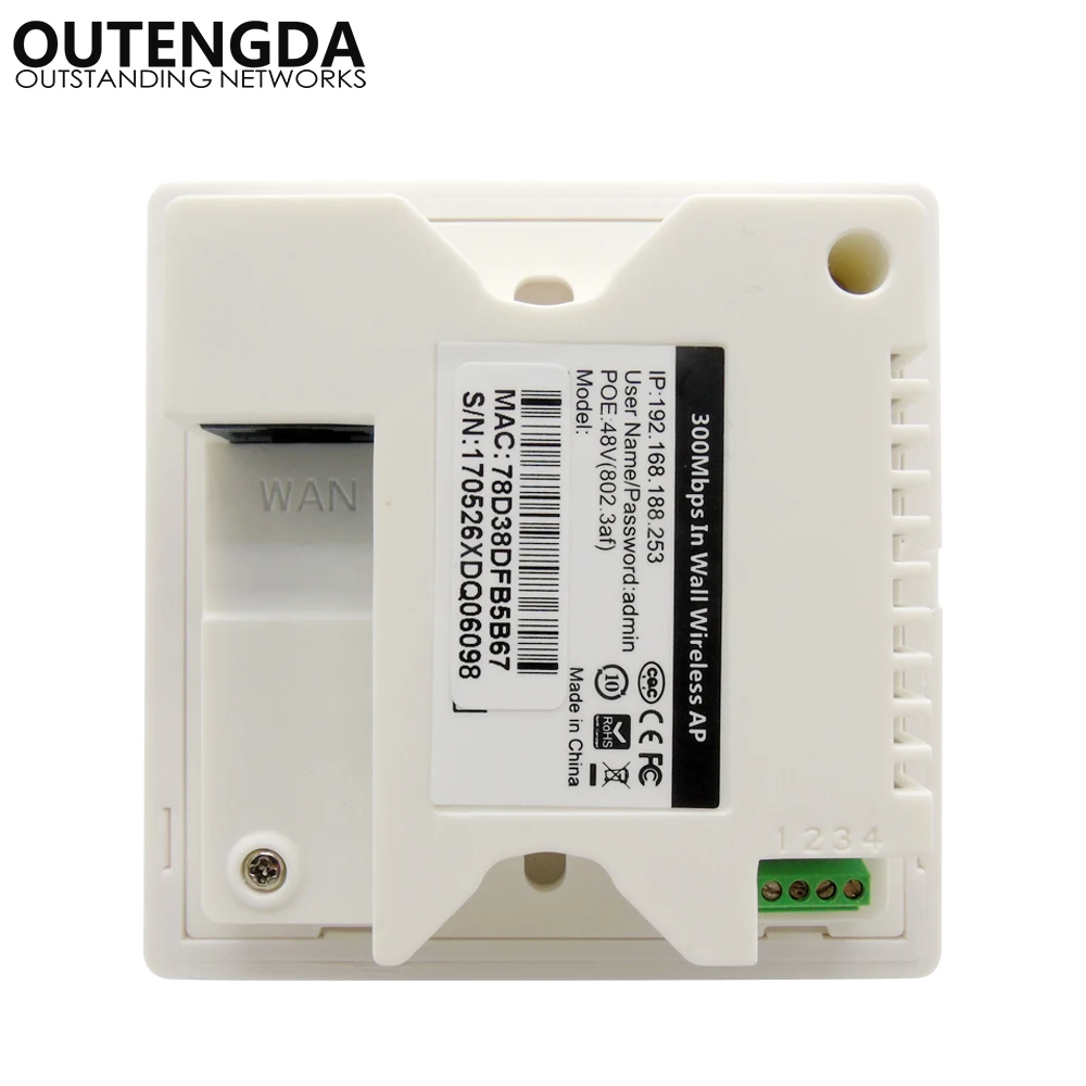 Wi Fi роутер 802.11bgn 2 Ethernet порт s 1 RJ11 300 Мбит/с беспроводная точка доступа для отеля