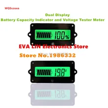 WS16 8 В-63 В свинцово-кислотная литиевых вольтметр Батарея Ёмкость индикатор+ Напряжение тестер двойной монитор Анализатор 12 В 24 В 36 В 48 В