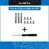 Juego de tornillos de funda inferior + destornillador + kit de pies de goma inferior para Macbook Pro, 13 
