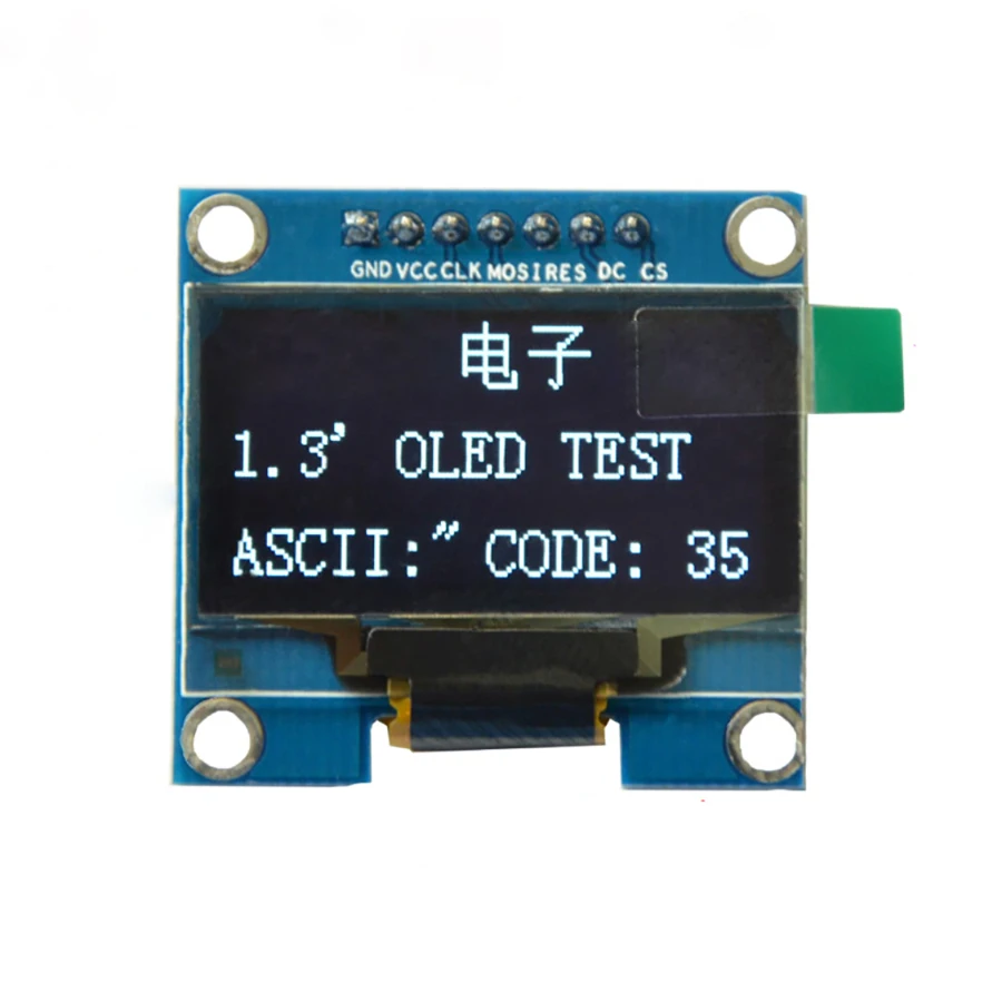 

5PCS 1.3" OLED module white color IIC I2C 128X64 1.3 inch OLED LCD LED Display Module For Ar-duino 1.3" IIC I2C Communicate