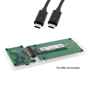 

Thunderbolt 3 to PCI Express PCI-E to NGFF M-key NVME AHCI SSD Convert Case Cartridge