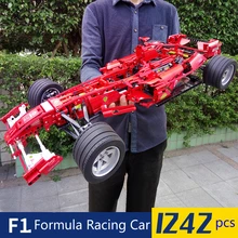 1242 шт формулы гоночный автомобиль 1:8 Модели Строительные блоки наборы Обучающие DIY Кирпичи игрушки Совместимые Technic 8674