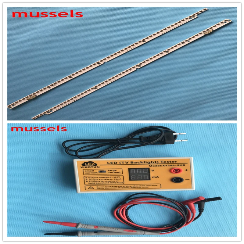 

LED Backlight strip For Samsung 40"TV 56lamp UA40ES6100J UE40ES5500K 7032NNB RIGHT/LEFT56 2D LE400BGA-B1 2pcs and LED tester1pcs