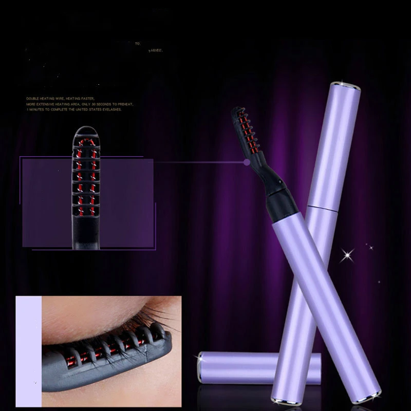 

Portable Pen Style Electric Heated Makeup Eye Lashes Long Lasting Eyelash Curler