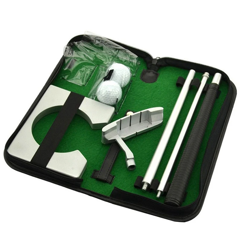 

Portable Golf Putter Putting Trainer Set Indoor Training Equipment Golfs Ball Holder Training Aids Tool With Carry Case #5
