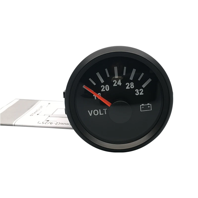 52 мм водостойкий автомобиль Лодка Volt Gauge 316L ободок морской Вольтметр инструмент