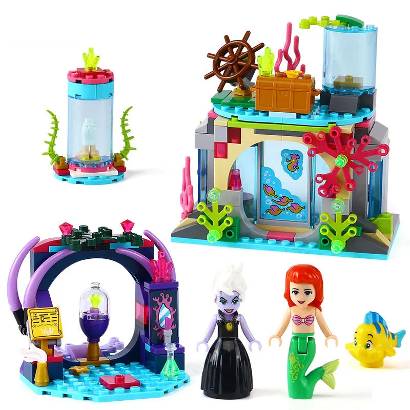 

Princess Series 41145 Ariel and Magic Spell Girl Friends Building Block 249pcs Brick Toys Kids Gifts Compatible With Legoings