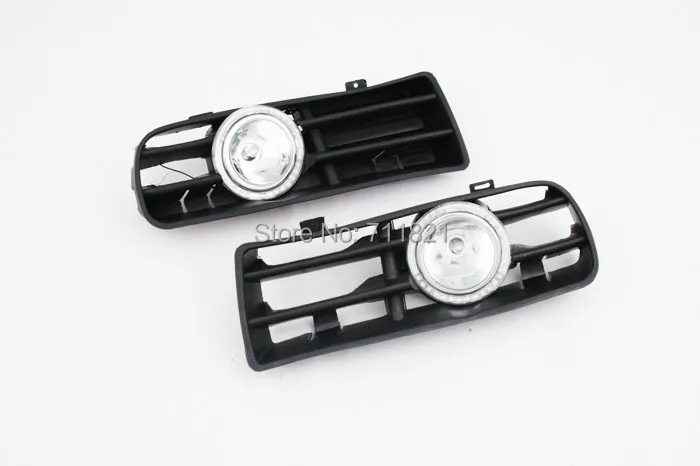 

Bumper Grille Front Fog Light Kit With LED Surround For VW Golf MK4