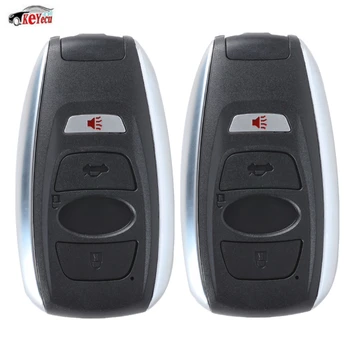 

KEYECU 2 Pcs/lot Replacement 3+1 Buttons Smart Remote Car Key Shell for Subaru BRZ, WRX STI, Legacy, Outback, XV Crosstrek