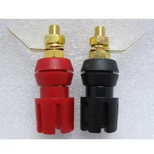 Пара позолоченный медный разъем банана 4 мм розетки с банановыми штекерами водопроводные муфты для динамика рога