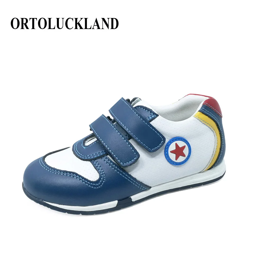 

Anti-slippery and solid orthopedic sport shoes for boys sneaker kids genuine leather casual shoes child running shoes