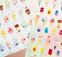 Сладкое мороженое милый ПВХ стикер 10*18 см DIY Скрапбукинг дневник деко принадлежности