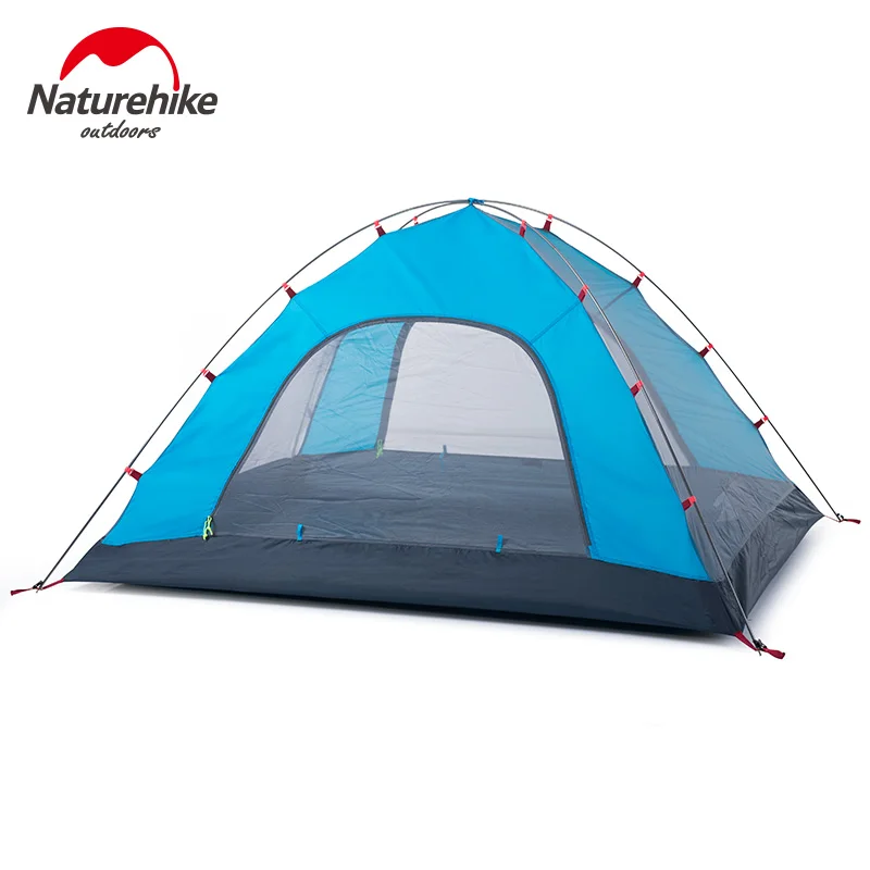 Naturehike 2 4 человека двухслойная палатка для кемпинга треккинговые походные