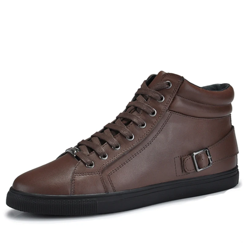 

Retro Fashion New Genuine Leather Men Boots Fashion Warm Cotton Ankle Boots Shoes Men for Spring Autumn Winter Shoes XX-409