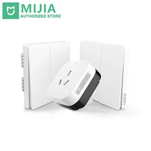 Умный домашний шлюз Xiaomi 3, умный светильник Aqara с управлением ZiGBee/Wifi беспроводной ключ и настенный выключатель через приложение Smarphone