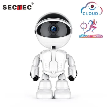 

Sectec 1080P Cloud IP Camera Robot Intelligent Auto Tracking Camera Wi-fi Robot Camera Home Security Wireless CCTV Camer