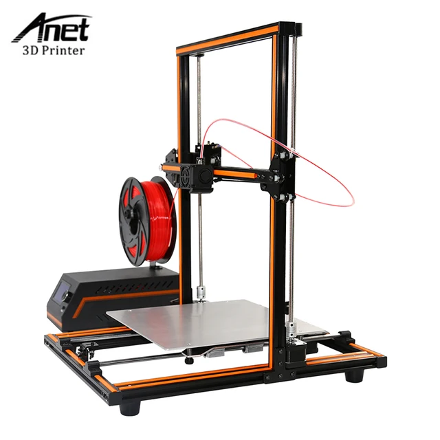 Cheap Anet E12 3D Printer DIY Kit Partially Assembled Aluminum Frame Large Building Size Volume 300*300*400mm 3d Printer with TF Card