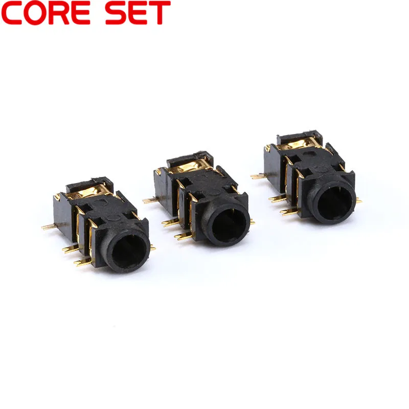 10 шт./лот 3 5 мм разъем для наушников PJ 327A аудио Pin SMD SMT MP3 аксессуары высокое