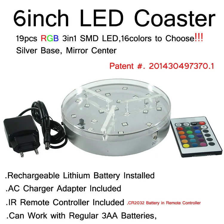 6inch led light base