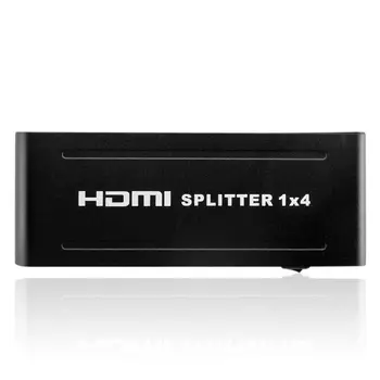 

new update HDMI Splitter Box High Speed Full HD 1X4 4 Port Hub Repeater v 1.3 3D 1080p