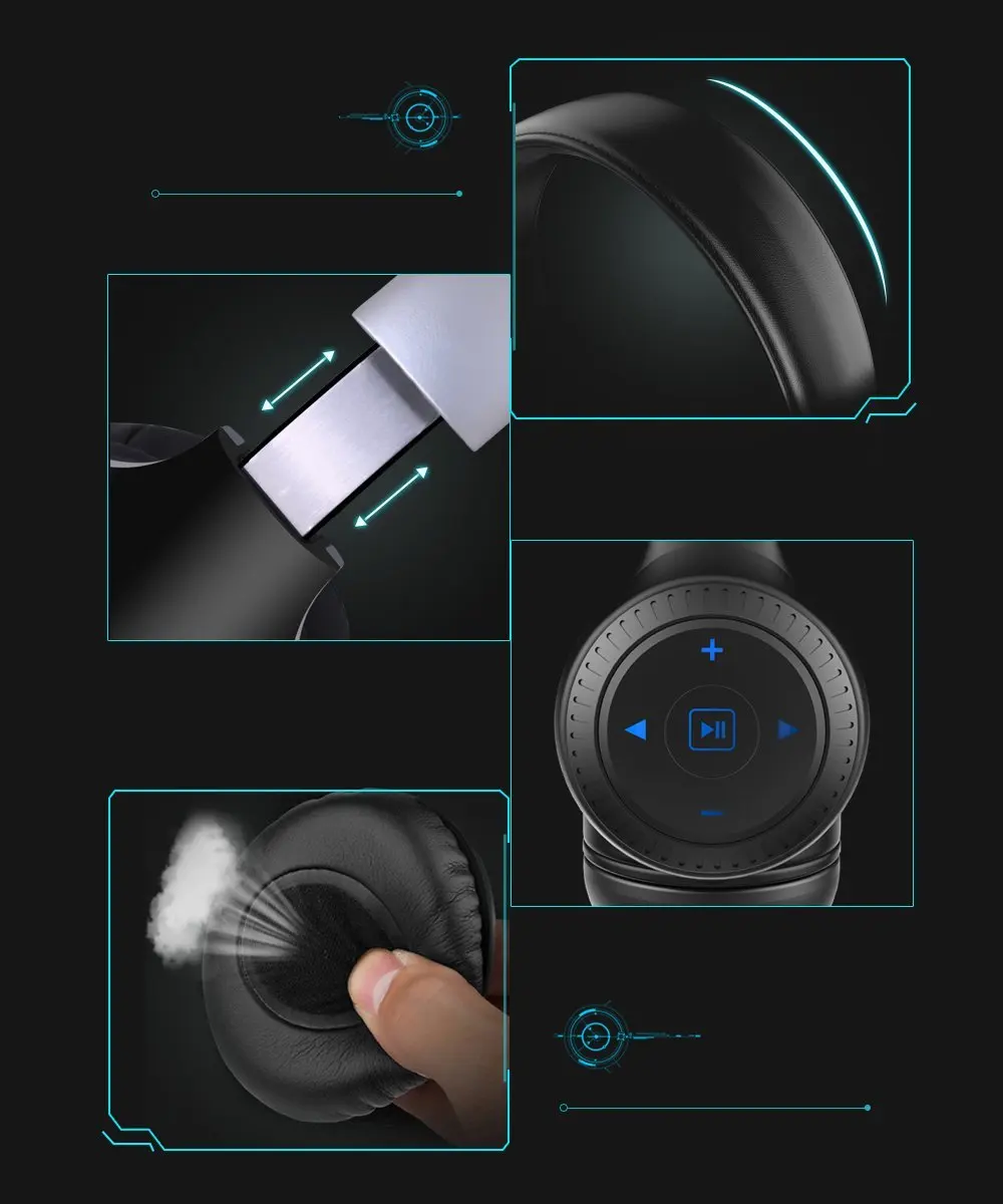 Zealot B20 Wireless Bluetooth Headphone Portable-4